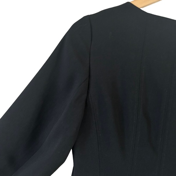 Vintage Nygard Collection Black 3/4 Sleeve Petite Women's Sheath Dress Size 8 - Picture 12 of 14